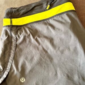Lululemon Athletic Shorts with Neon GreenWaistband